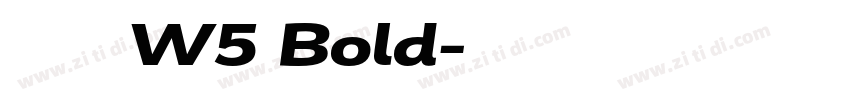 腾祥智黑简 W5 Bold字体转换